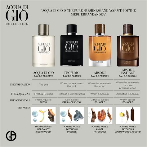 acqua di gio scent notes.